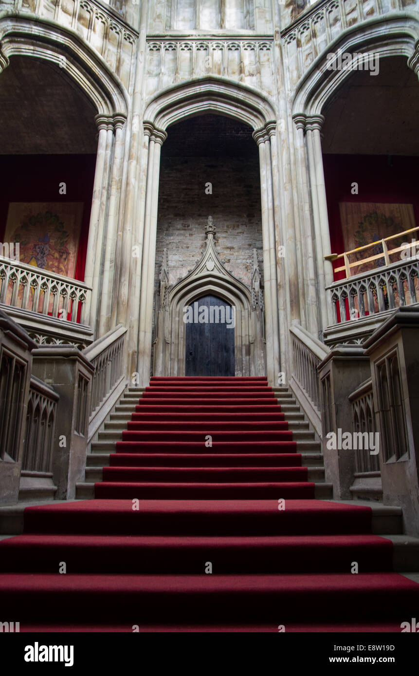 Margam Park Haus Treppe Stockfoto