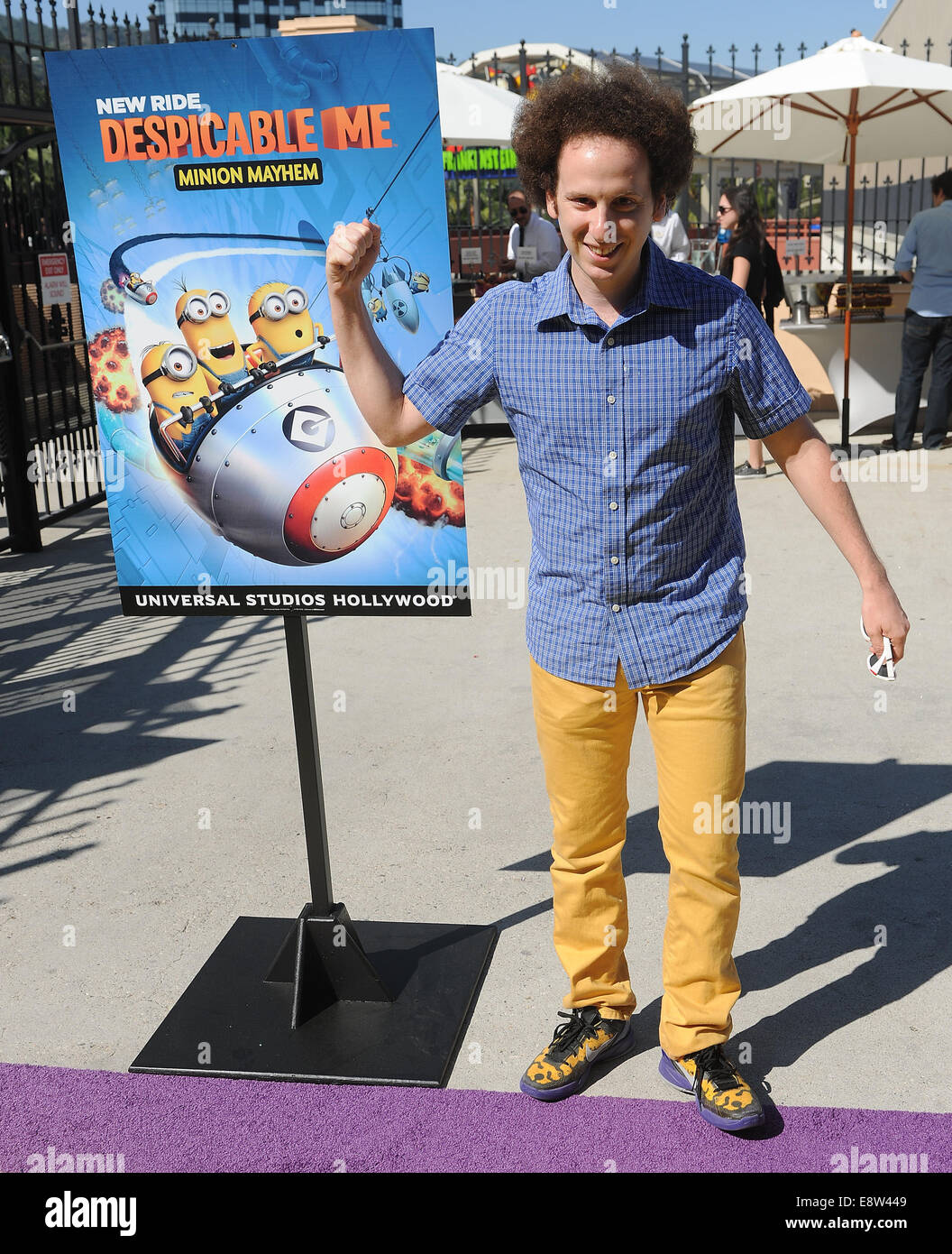 Universal Studios Hollywood Premieren Ultra-HD Animation 3D-Abenteuer "Despicable Me Minion Mayhem" und expansive interaktives Erlebnis "Super albern Spaß Land" Featuring: Josh Sussman Where: Hollywood, Kalifornien, USA bei: 11. April 2014 Stockfoto