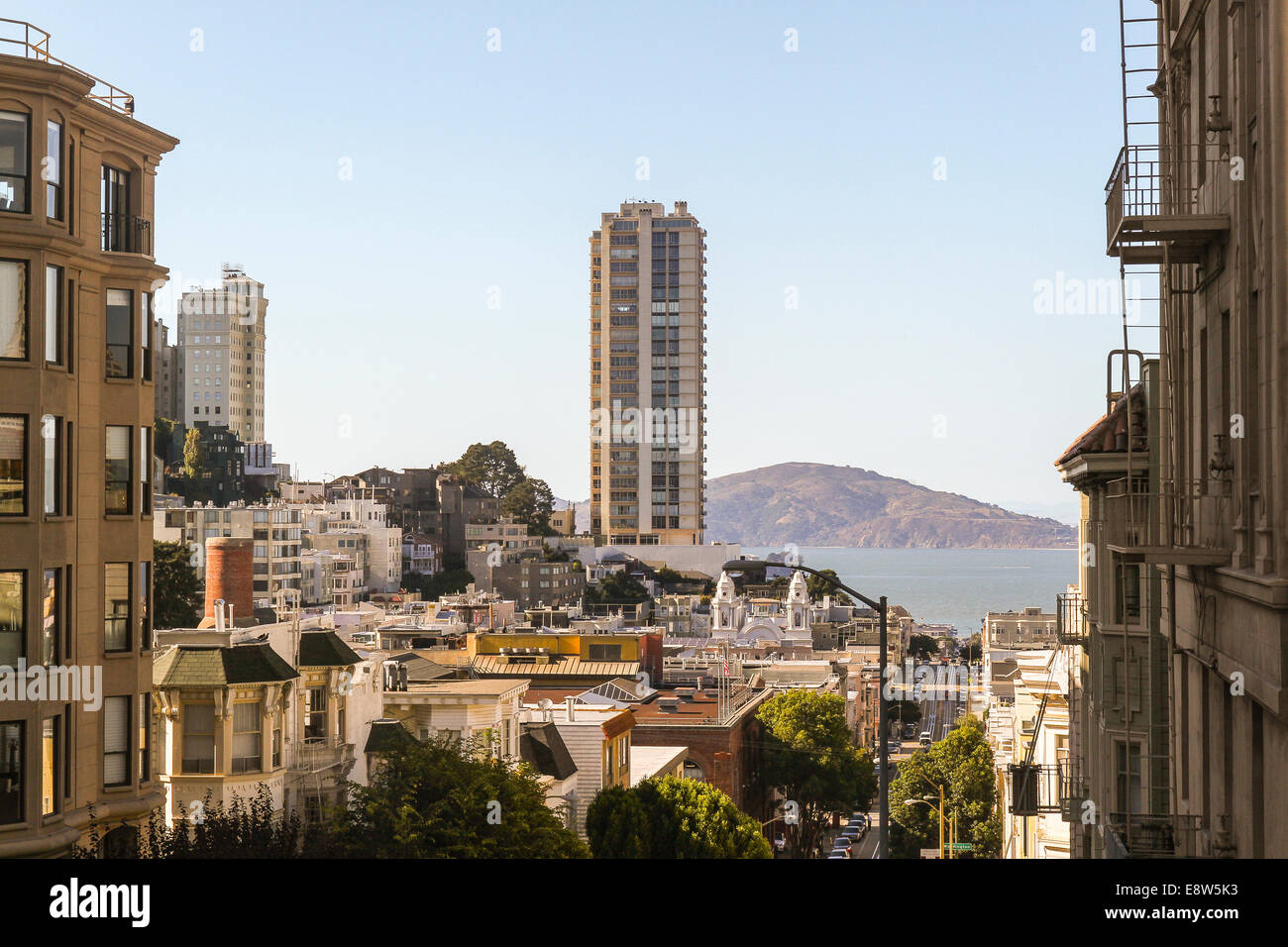 Blick von Nob Hill, San Francisco, Kalifornien, USA, Nordamerika Stockfoto