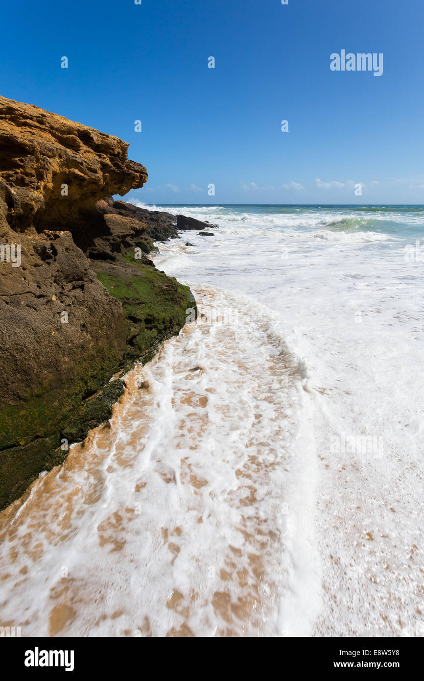 Burgau Beach in der Nähe von Lagos, Algarve, Südportugal Stockfoto