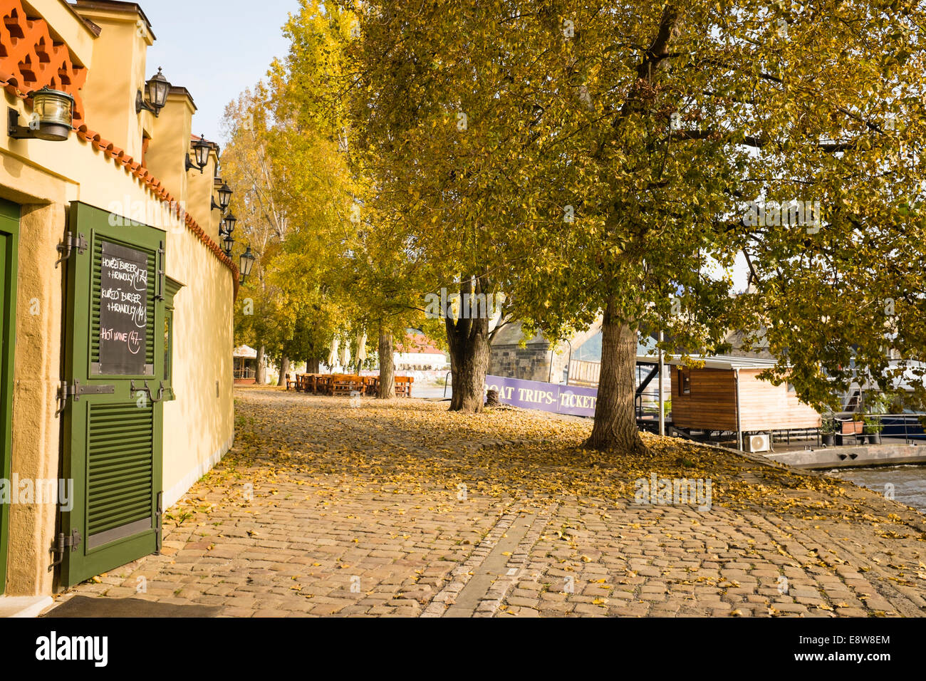 Praha, Kampa in sonnigen Herbsttag Stockfoto
