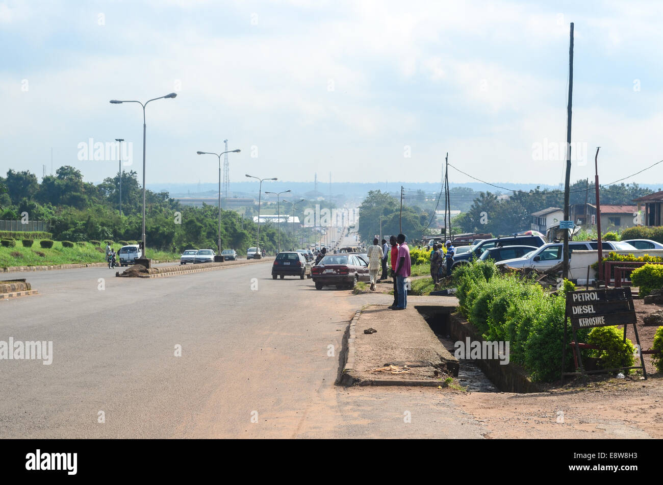 Straßen der Stadt Ibadan, Oyo State, Nigeria Stockfoto