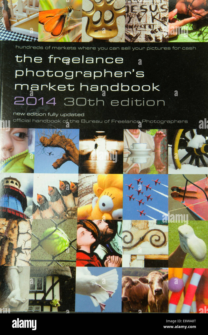Präsidium des freiberuflichen Fotografen Fotograf Markt Handbuch Stockfoto