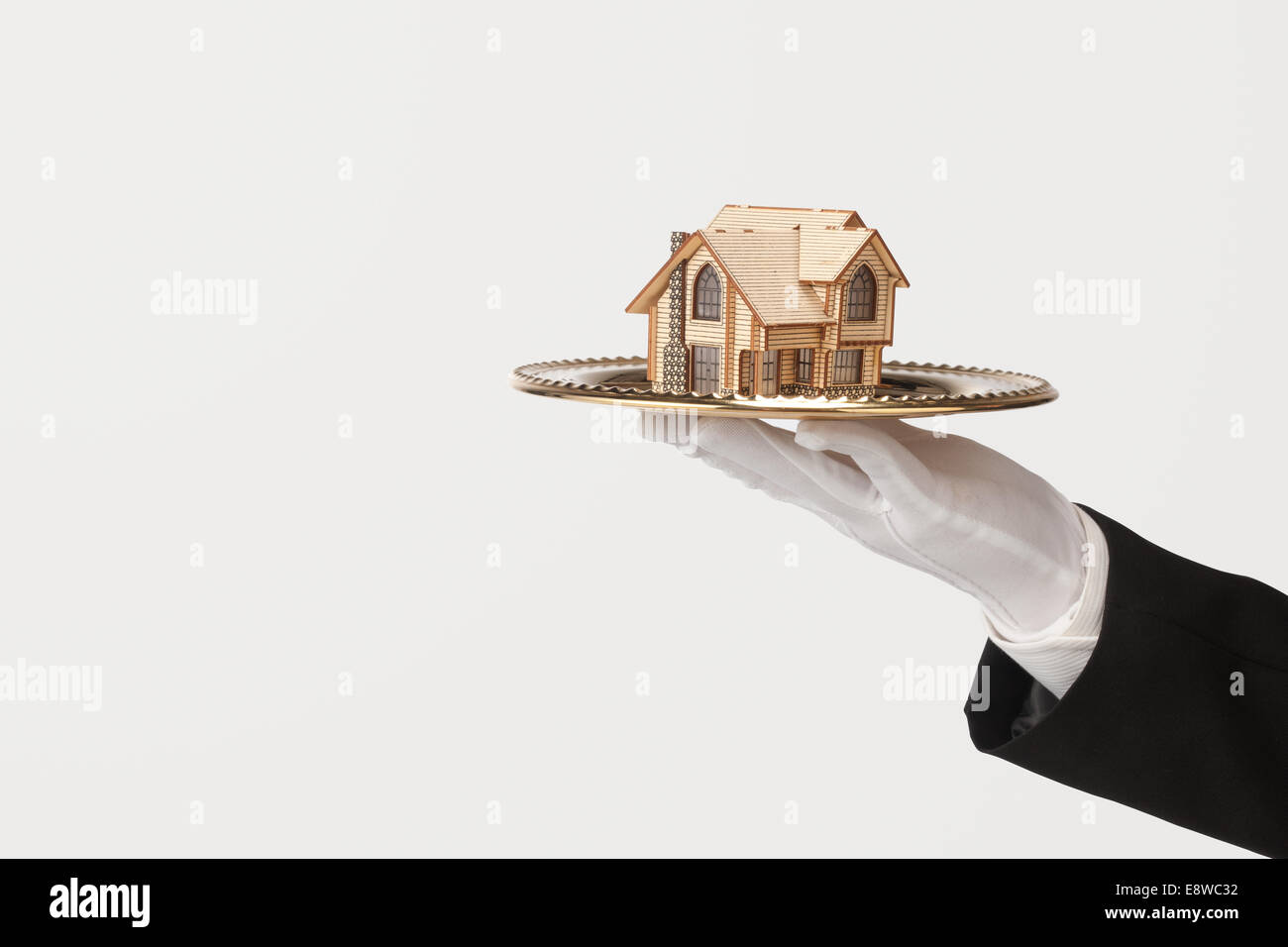 Hausmodell erfüllt Stockfoto