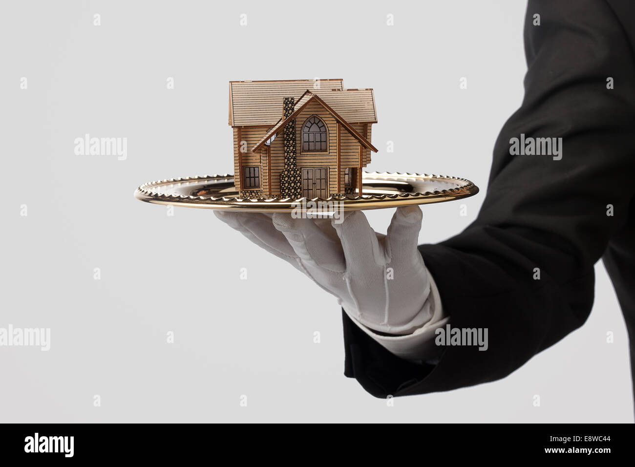 Hausmodell erfüllt Stockfoto