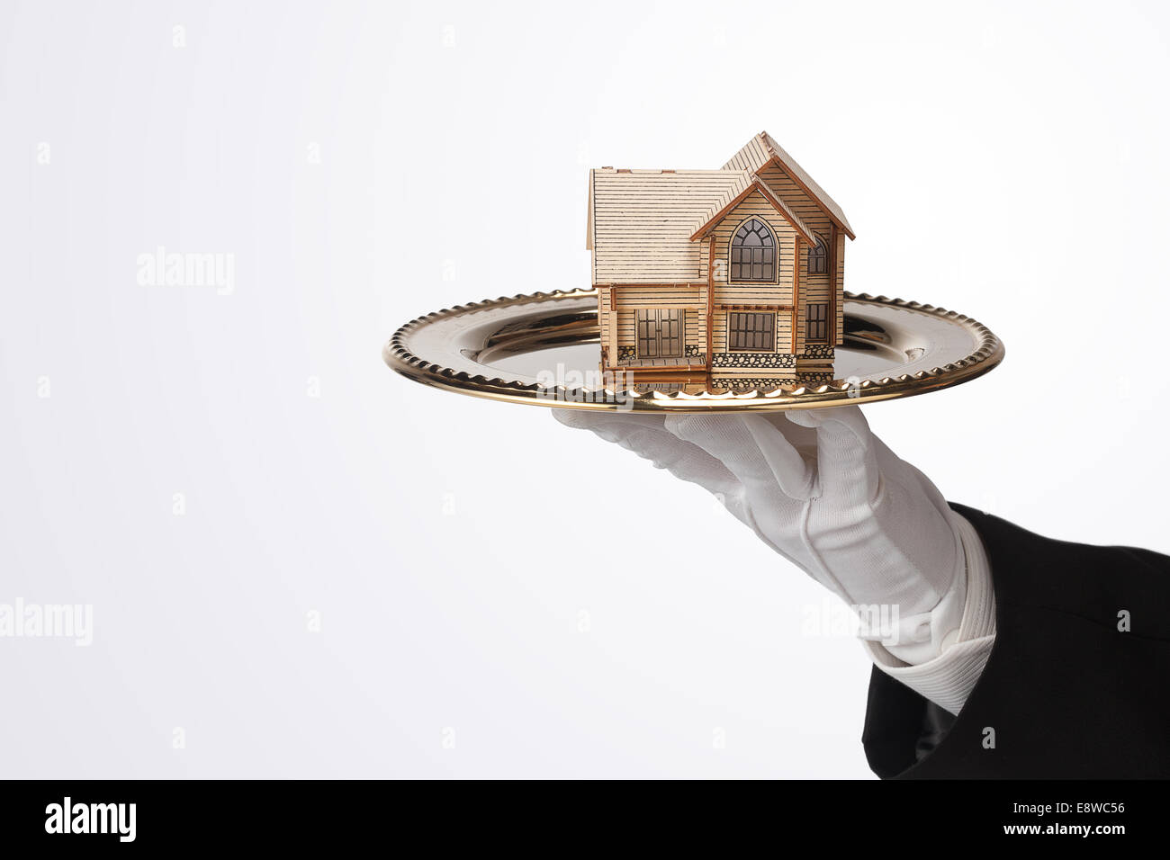 Hausmodell erfüllt Stockfoto