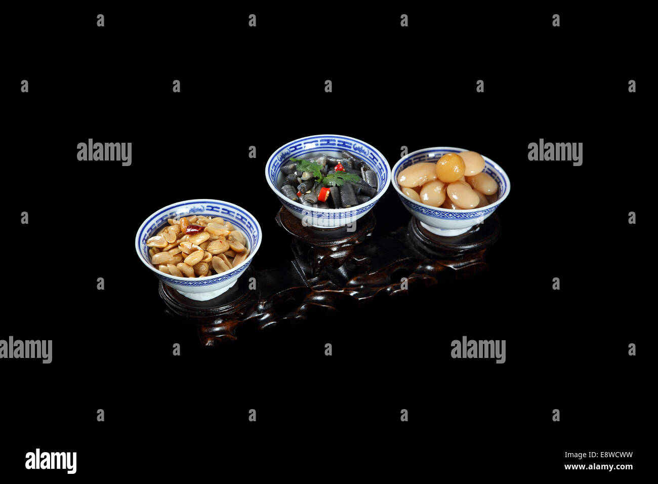 Chinesische Gerichte Beilagen Stockfoto