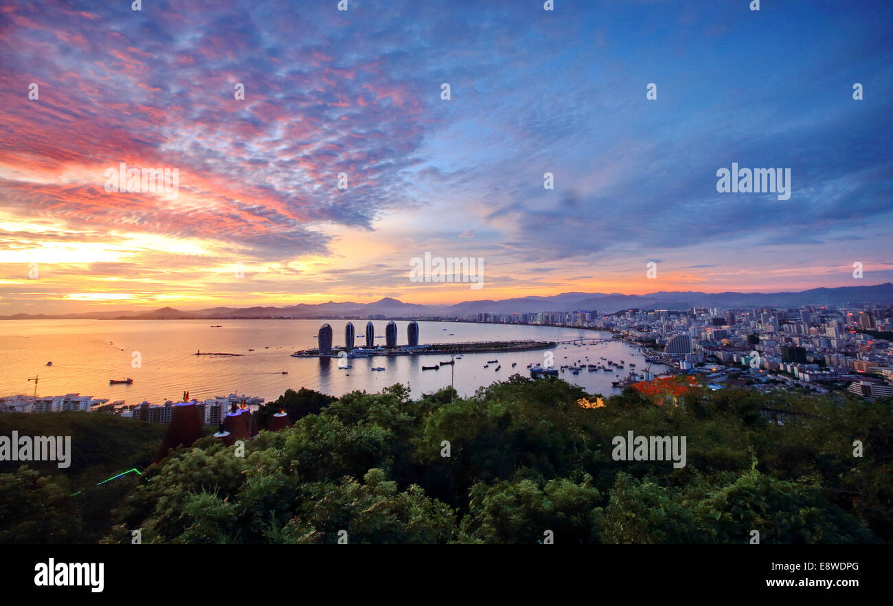 Sanya, Hainan Seaview Stockfoto