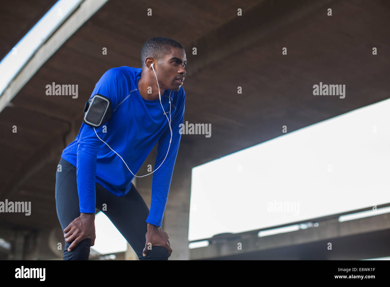 Menschen, die Erholung nach dem Training Stockfoto