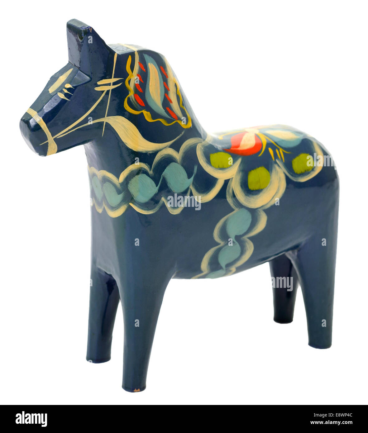 Ein Dalarna Pferd oder Dala Pferd (Dalahäst) ist ein traditionelles geschnitzt, bemalt hölzerne Pferd Statuette in der schwedischen Provinz Dalarna mit Ursprung. Model Release: Nein Property Release: Nein. Stockfoto