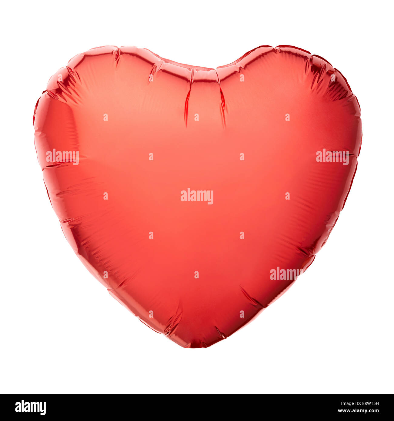 Rotes Herzballon Stockfoto