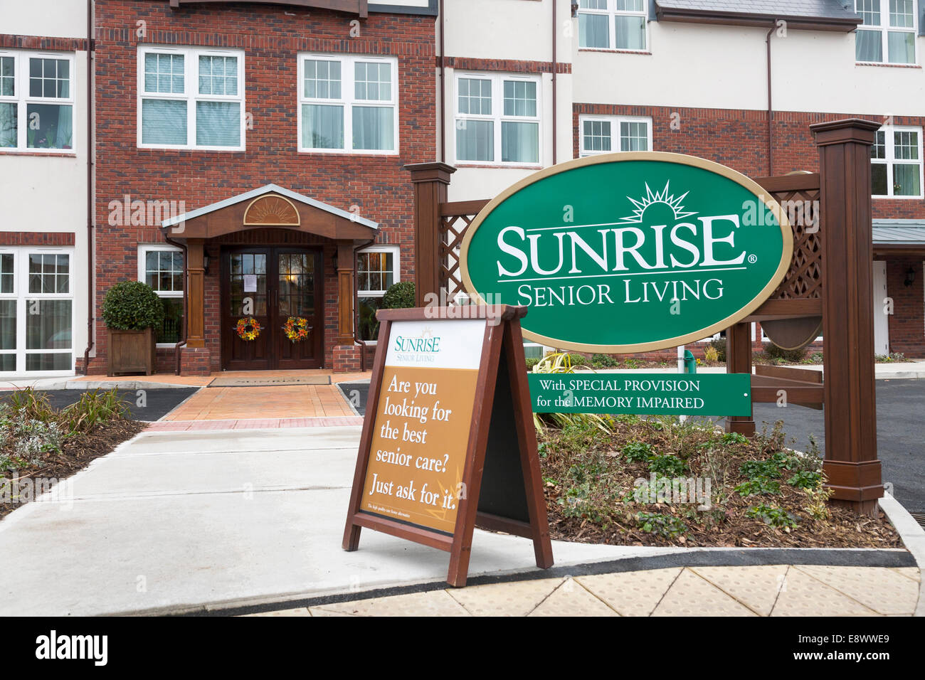 Sunrise senior Living Pflegeheim in Bramhall, Stockport, Cheshire. UK Stockfoto