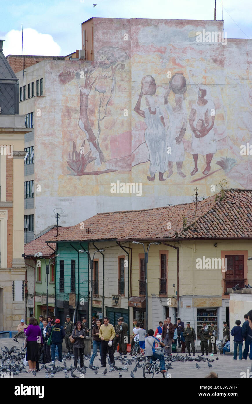 Bolivar-Platz, Bogota, Kolumbien Stockfoto