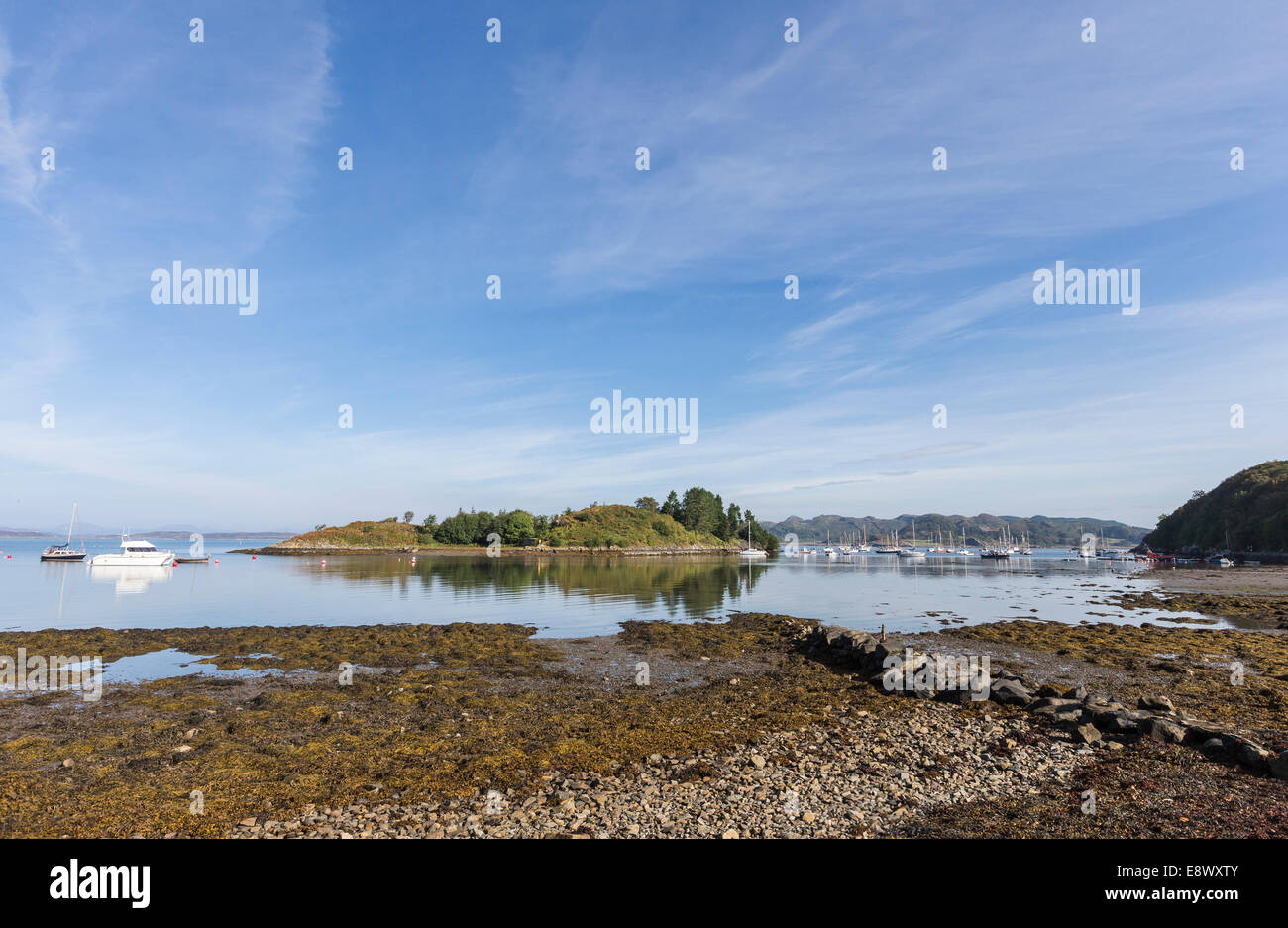 Crinan Hafen im Westen Argyll in Schottland. Stockfoto