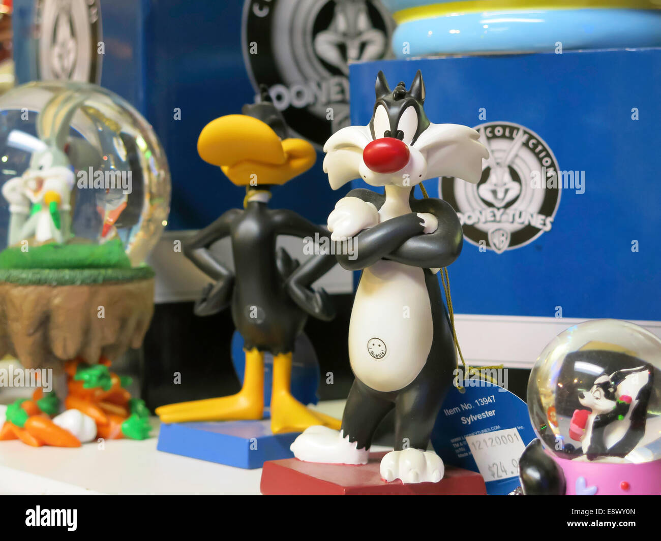 Cartoon-Figuren, Shop-Interieur in Deadwood, South Dakota, USA Stockfoto