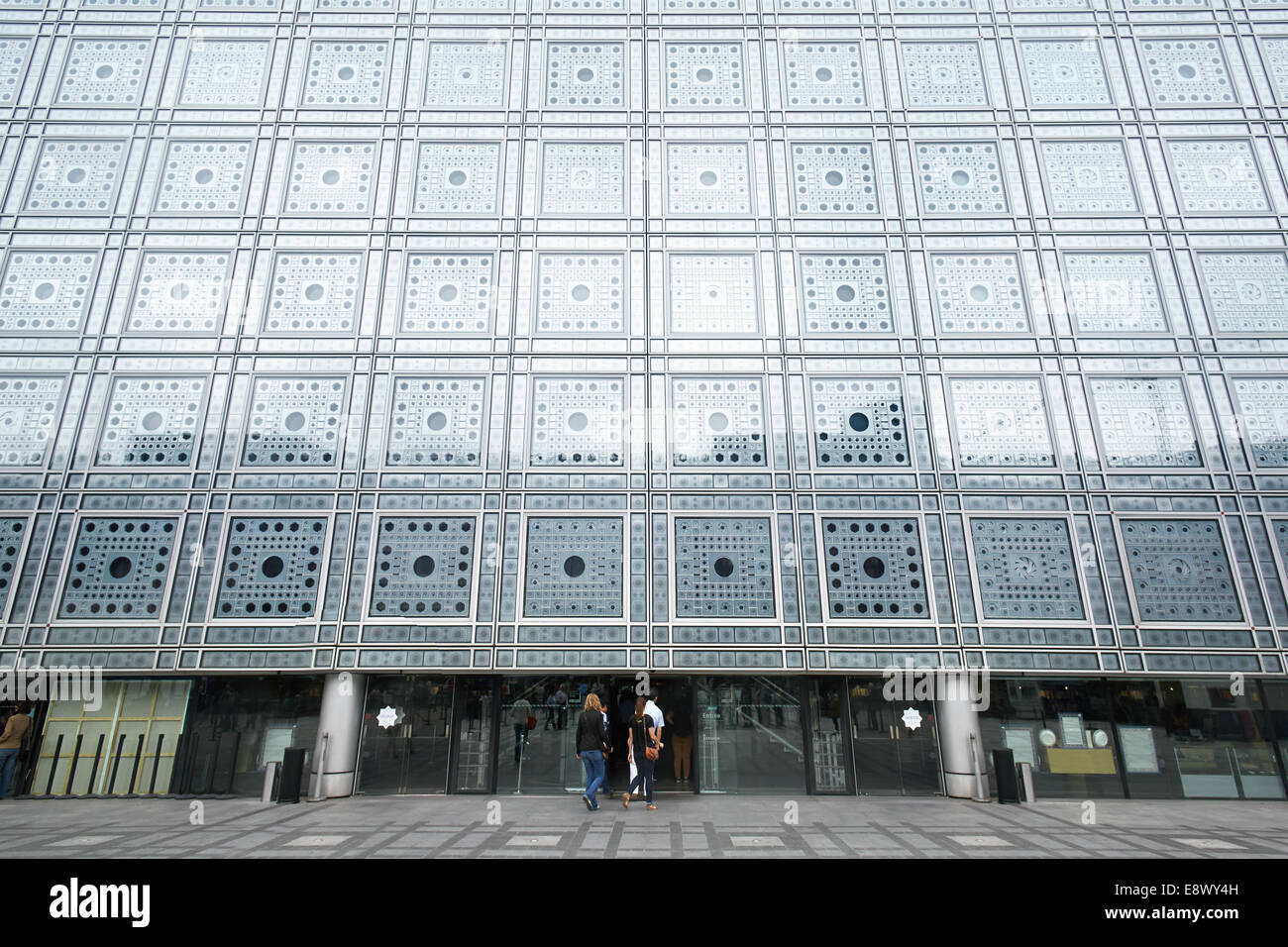 Institut du Monde Arabe in Paris (Institut du Monde Arabe) Aufbau von Jean Nouvel Stockfoto