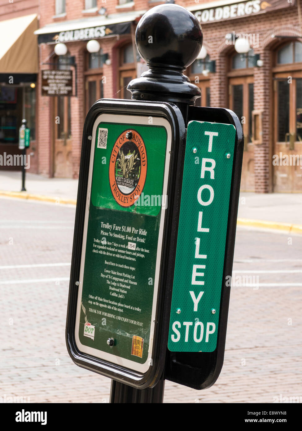 Historische Hauptstraße in Deadwood, South Dakota, USA Stockfoto