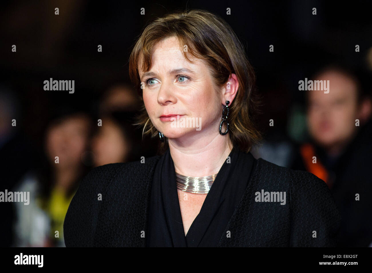 Schauspielerin Emily Watson besucht auf 14.10.2014 im ODEON Leicester Square, London das TESTAMENT von Jugend Weltpremiere auf der BFI London Film Festival Herzstück Gala unterstützt durch The Mayor of London. Personen im Bild: Emily Watson. Bild von Julie Edwards Stockfoto