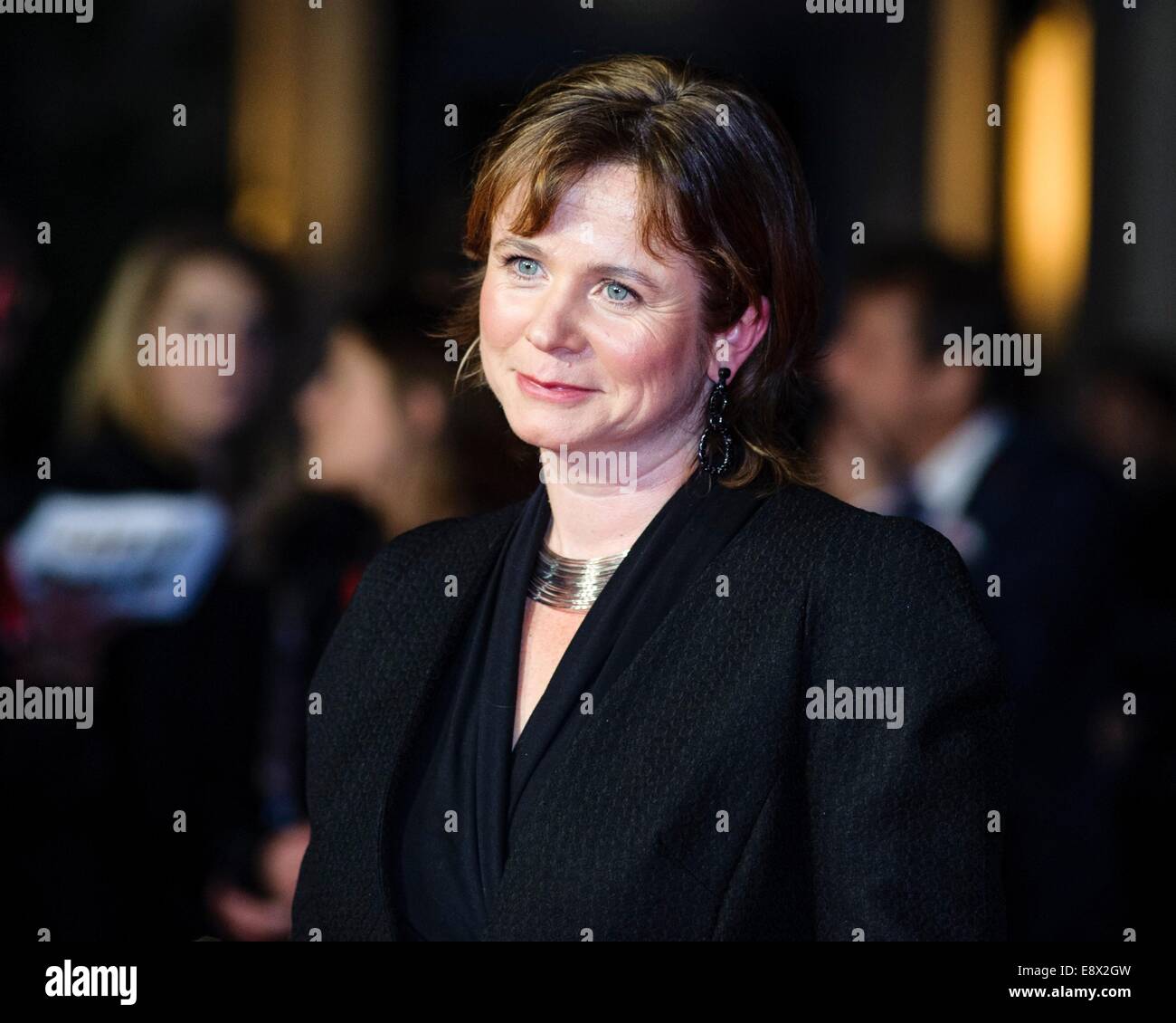 Schauspielerin Emily Watson besucht auf 14.10.2014 im ODEON Leicester Square, London das TESTAMENT von Jugend Weltpremiere auf der BFI London Film Festival Herzstück Gala unterstützt durch The Mayor of London. Personen im Bild: Emily Watson. Bild von Julie Edwards Stockfoto