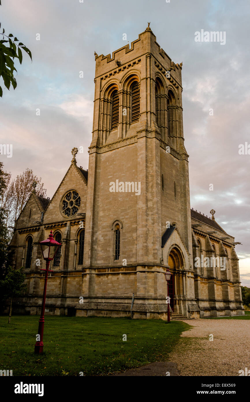 Die Pfarrkirche St. Maria, Woburn Stockfoto