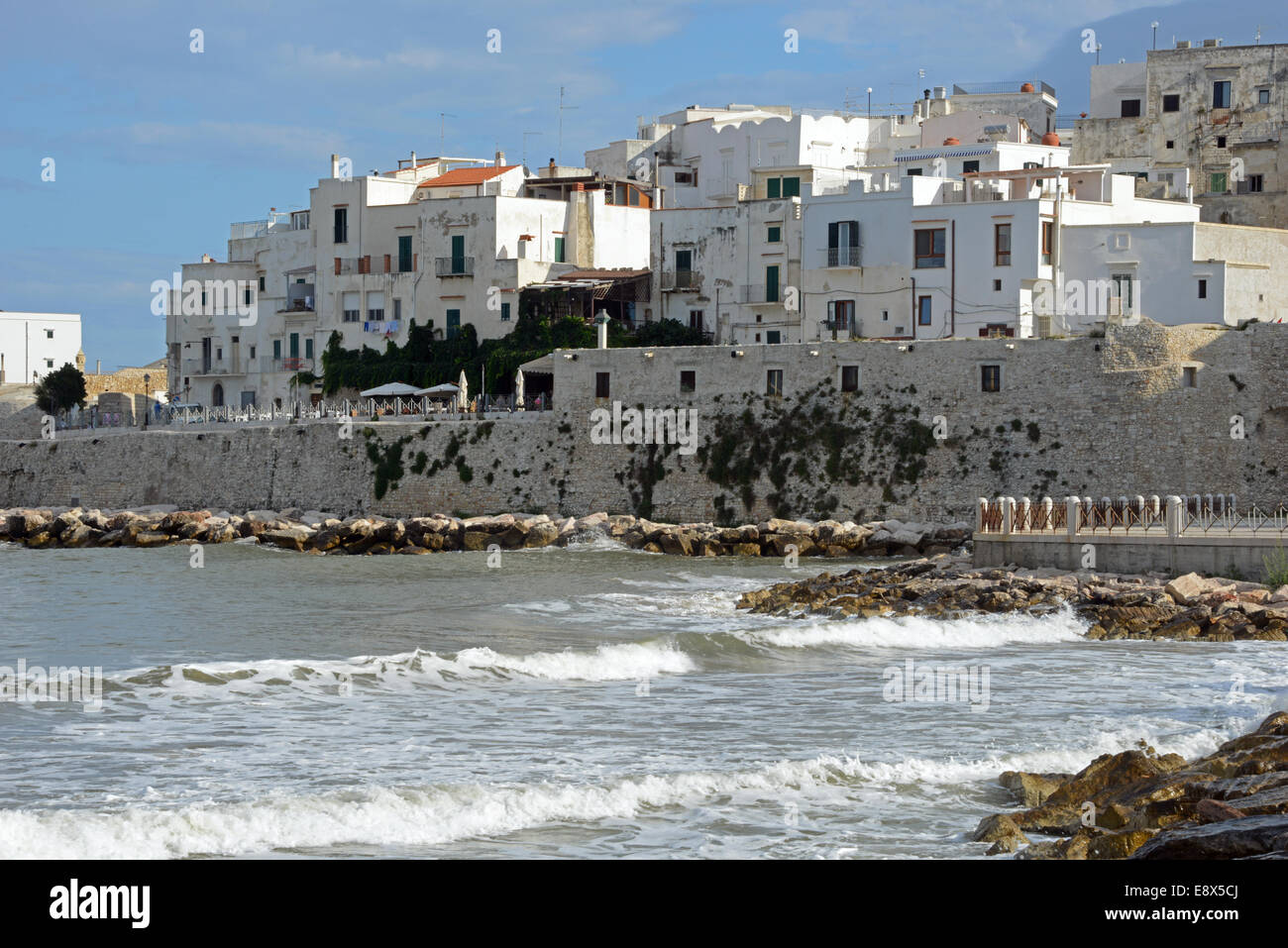 Ansicht von Vieste, Apulien, Italien Stockfoto