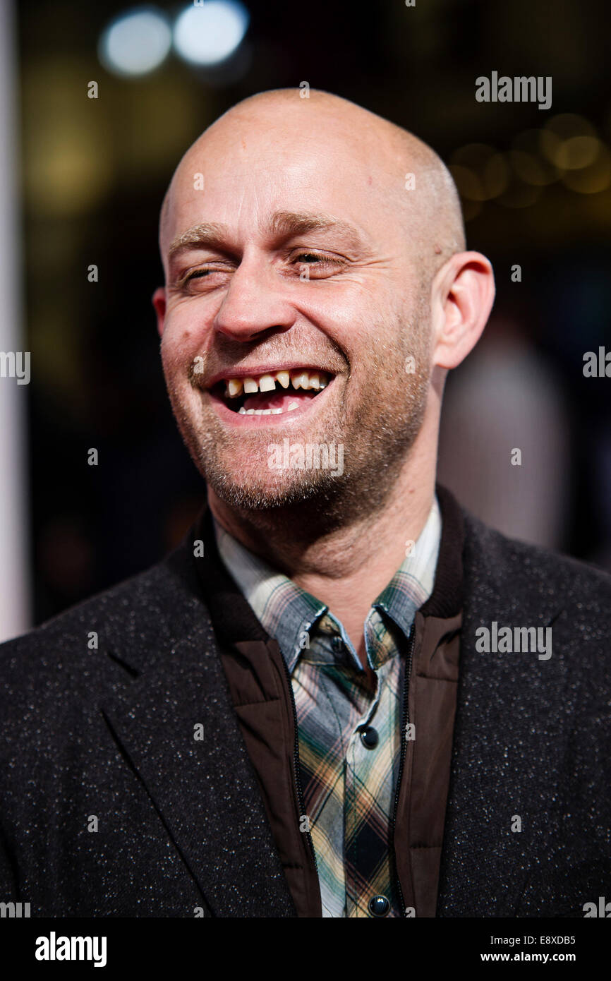Berlin, Deutschland. 15. Oktober 2014. Deutscher Schauspieler, Juergen Vogel kommt für die Premiere der "Hin Und Weg" (Tour De Force) im Zoo-Palast in Berlin, Deutschland, 15. Oktober 2014. Bildnachweis: Dpa picture Alliance/Alamy Live News Stockfoto