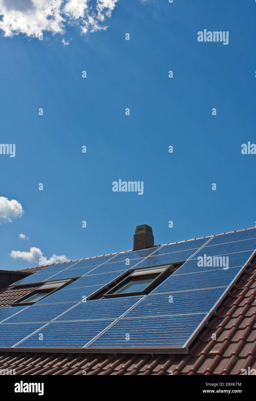 Photovoltaik-Anlage Stockfoto