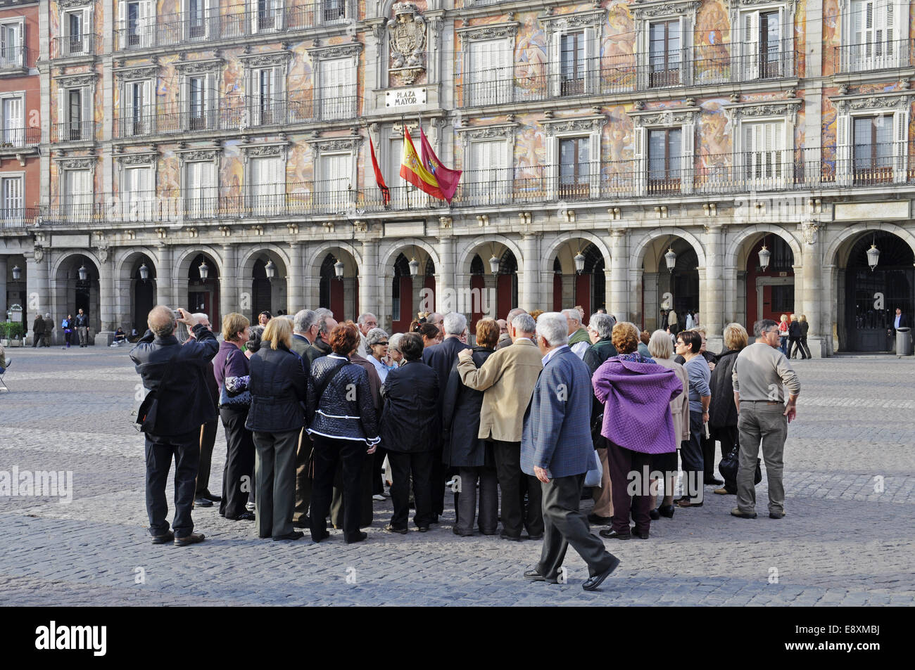 Touristengruppe Stockfoto