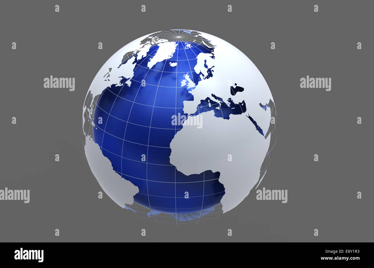 3D blaue Erde Stockfoto