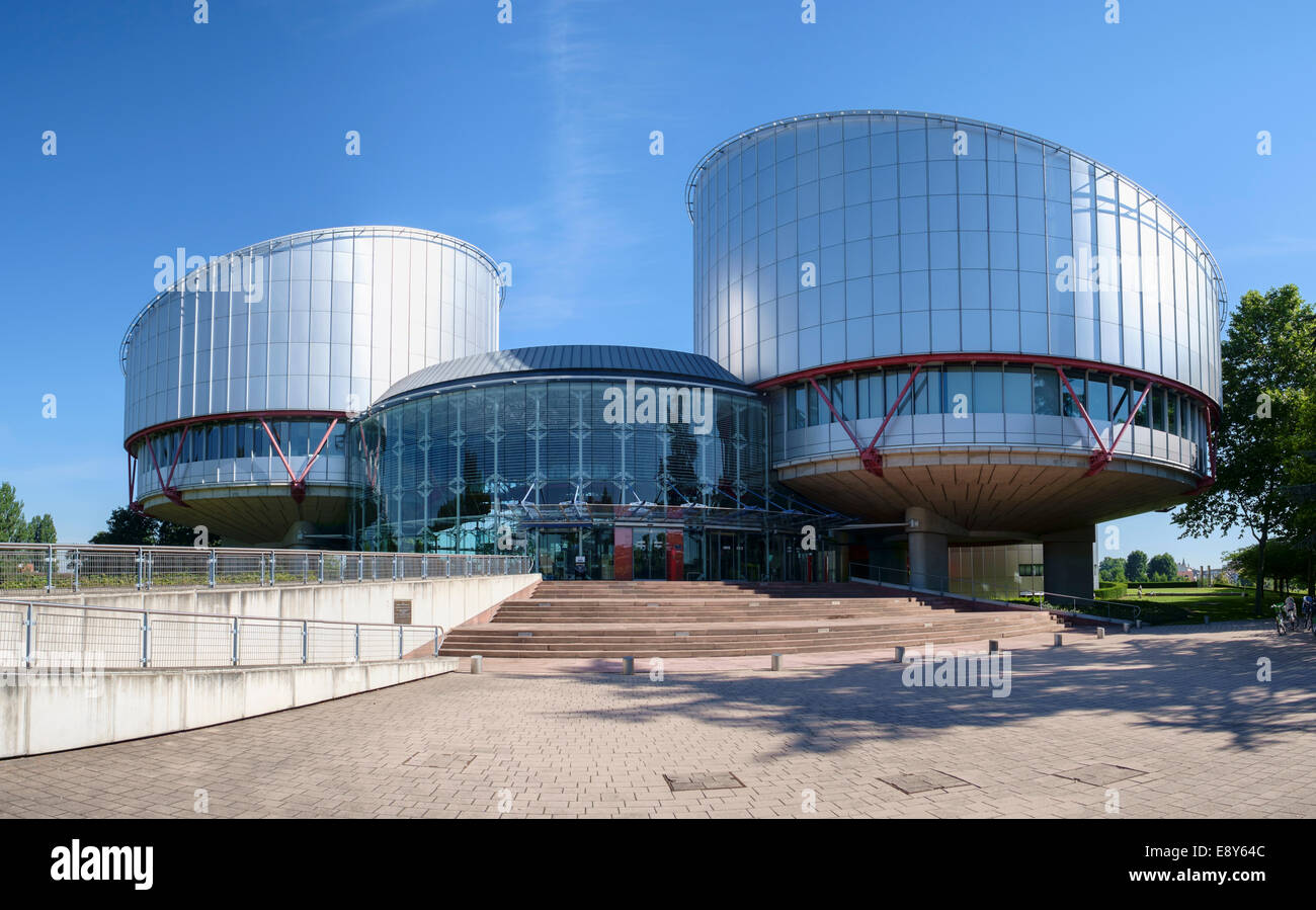 Europäischen Gerichtshof für Menschenrechte in Straßburg, Frankreich, Europa bauen Stockfoto