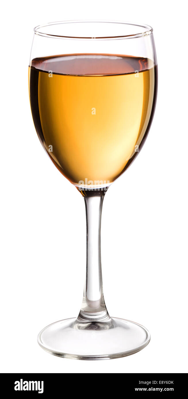 Glas Weißwein Stockfoto