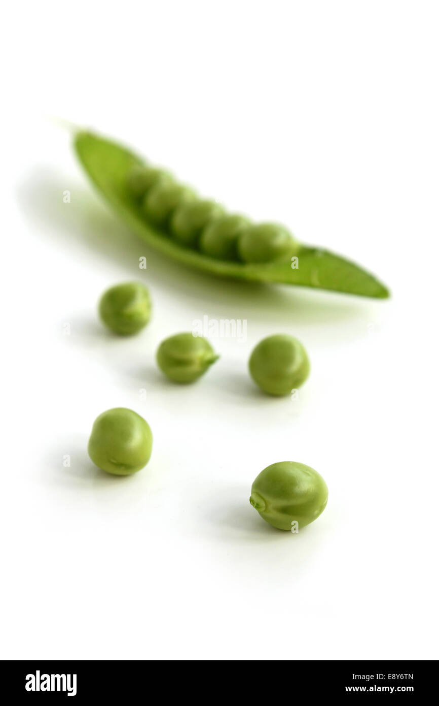 Grüne Erbsen Stockfoto