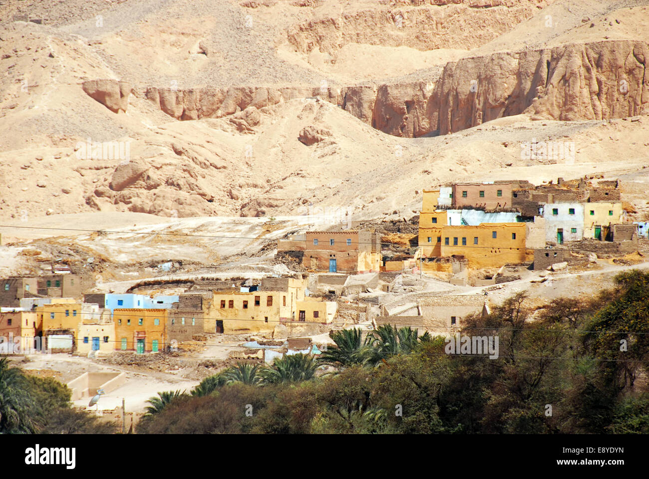 Alte ägyptische Dorf Stockfoto