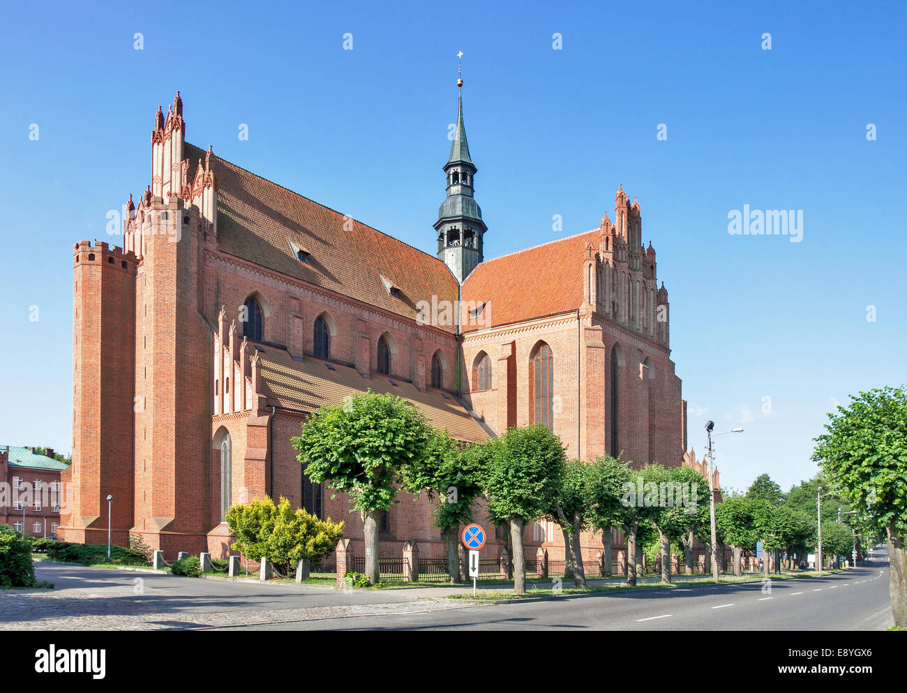 Mittelalterliche gotische Kathedrale in Pelplin, Polen Stockfoto