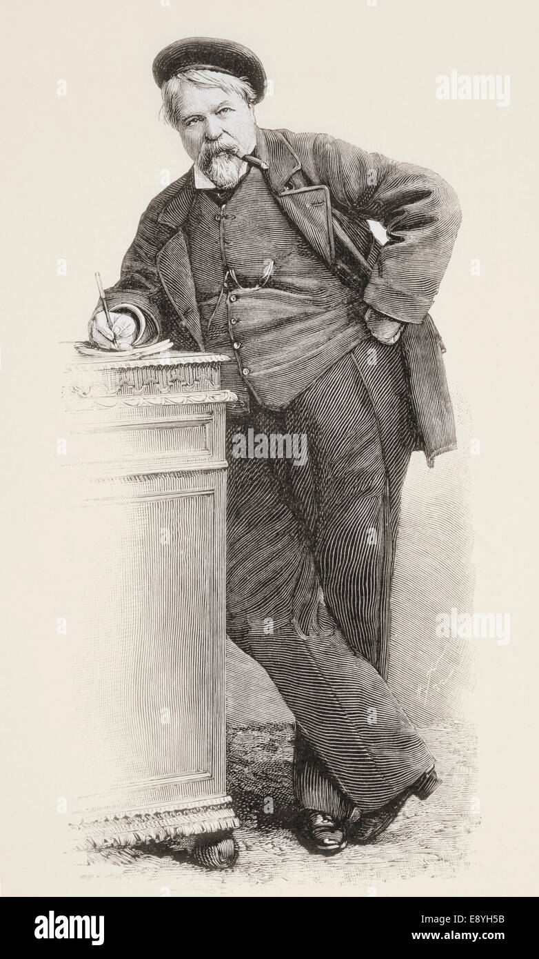 Alfred Grévin, 1827-1892.  Französischen Karikaturisten des 19. Jahrhunderts, Bildhauer, Zeichner und Designer der Theaterkostüme Stockfoto