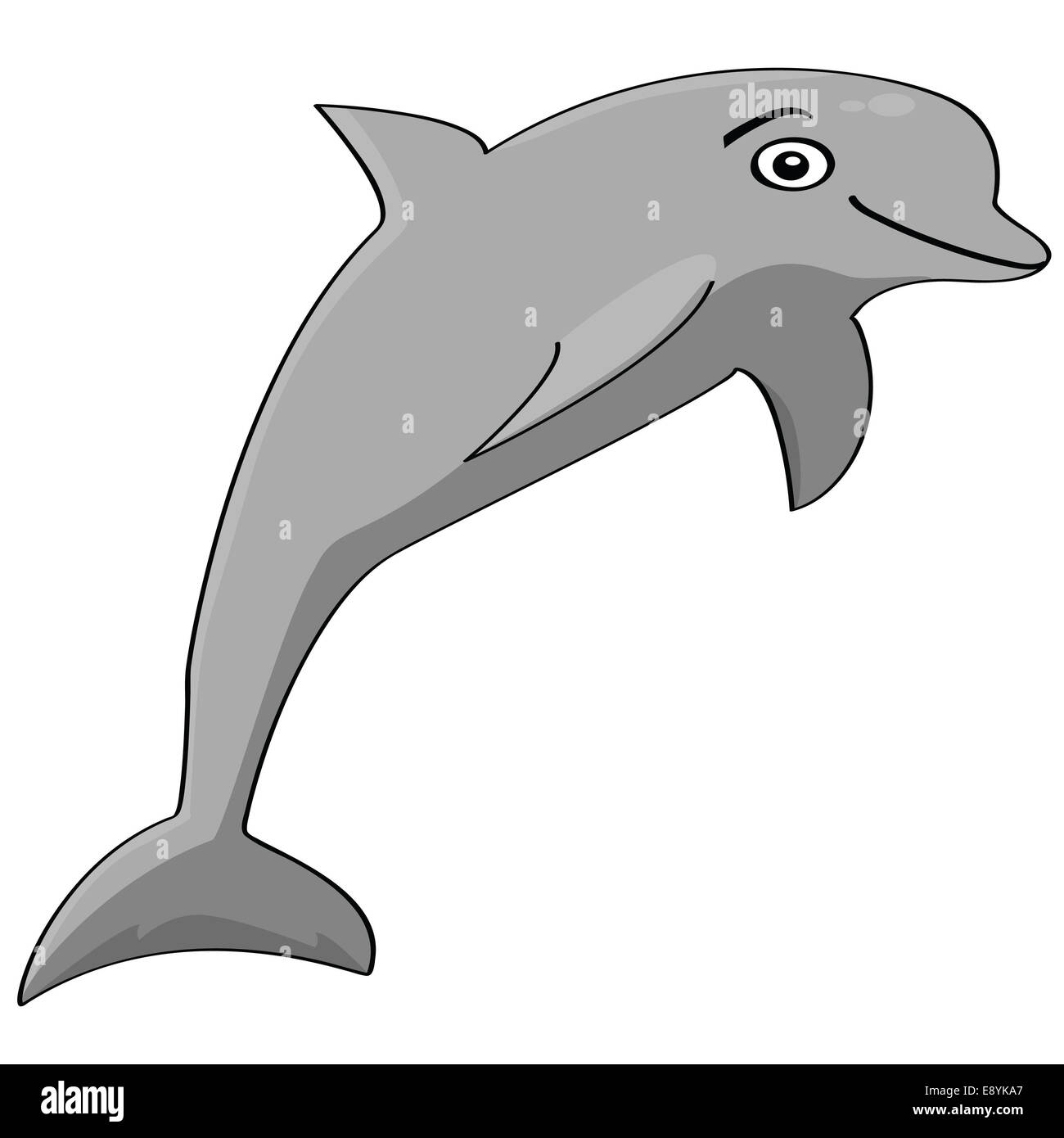 Cartoon Delfin Schwarzweiss Stockfotos Und Bilder Alamy