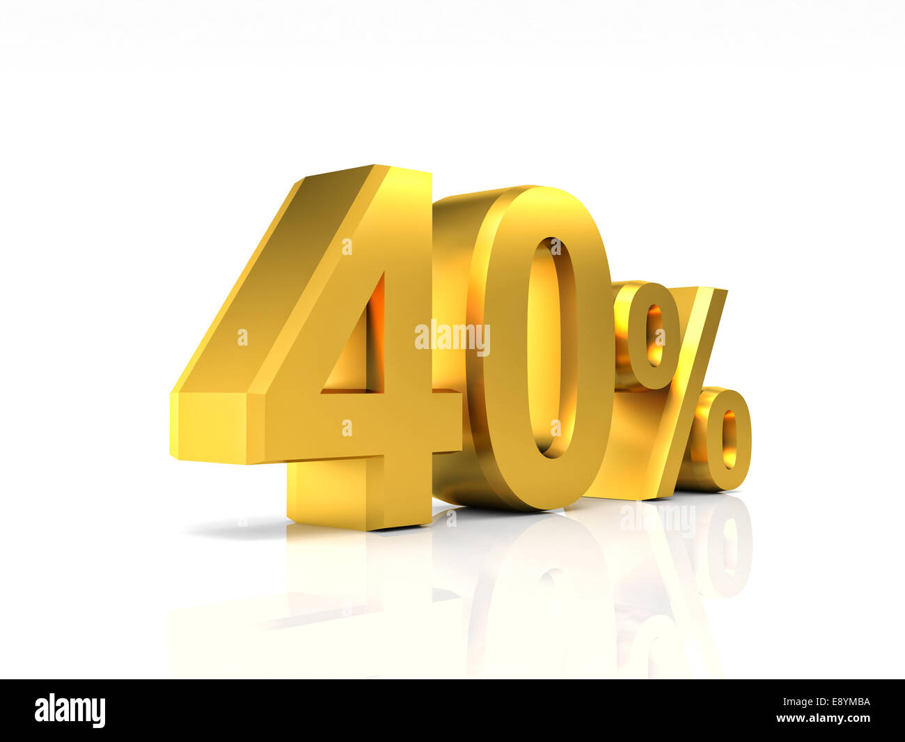 40 Rabatt 3d Bild Goldgrund Stockfoto