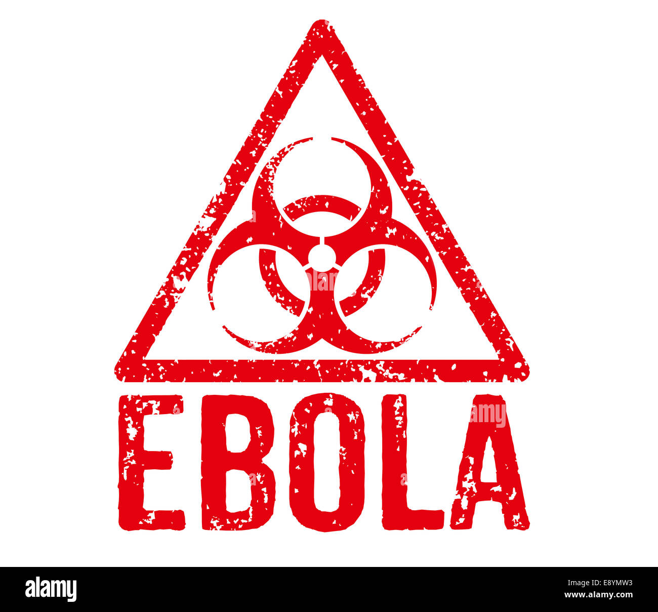Roten Stempel - Ebola Stockfoto