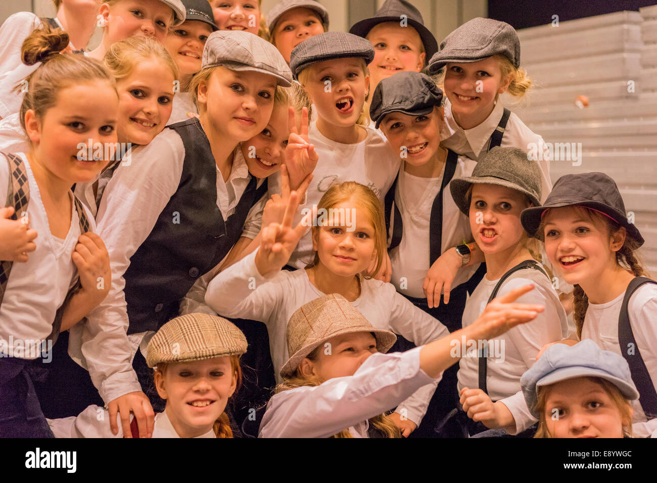 Tänzer, Kinderfest, Harpa, Reykjavik, Island Stockfoto