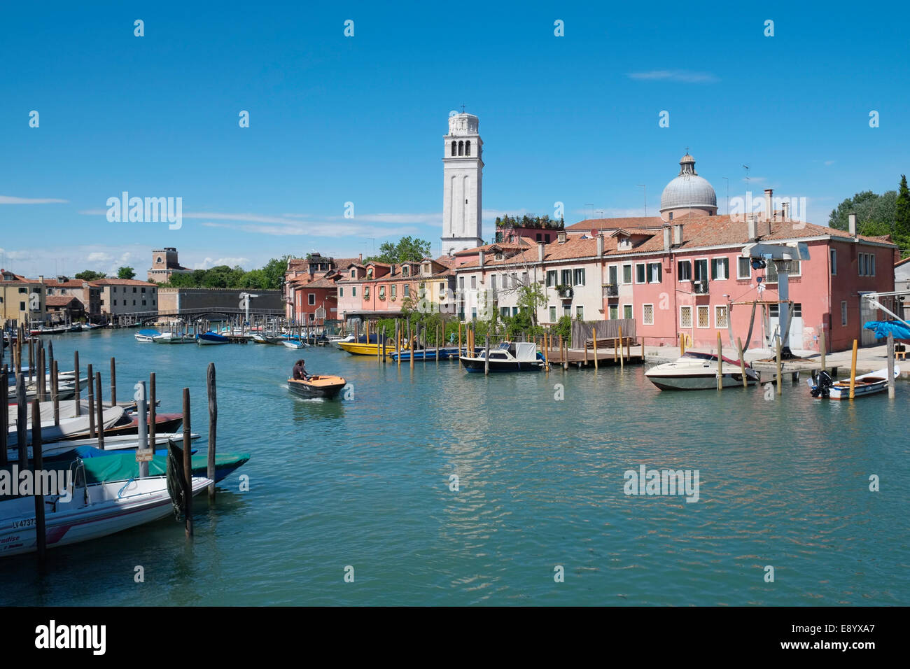 Canale di San Pietro, Castello, Venedig, Italien. Stockfoto
