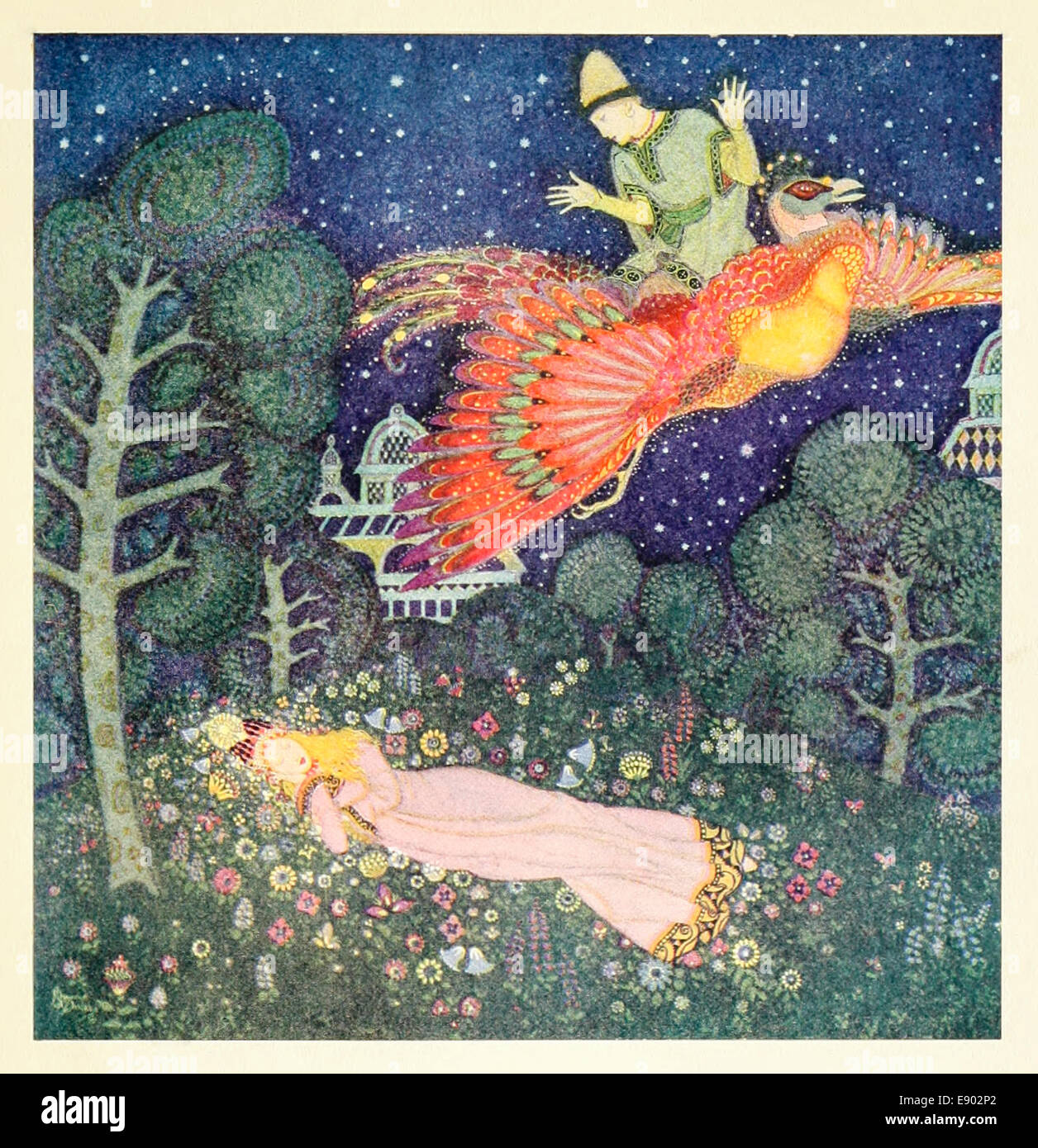 Edmund Dulac (1882-1953) Abbildung. Siehe Beschreibung für mehr Informationen. Stockfoto