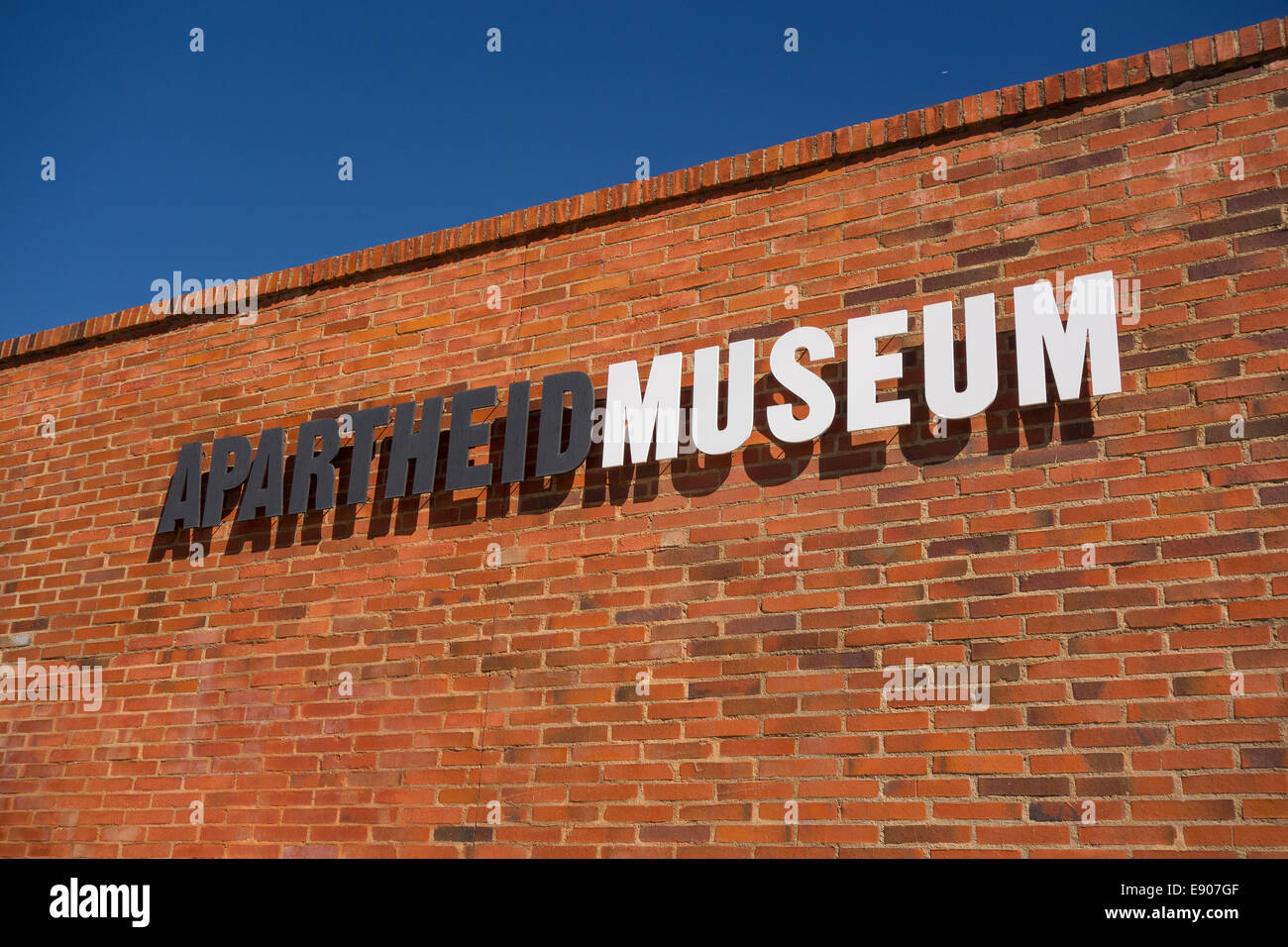 JOHANNESBURG, Südafrika - Apartheid-Museum. Stockfoto