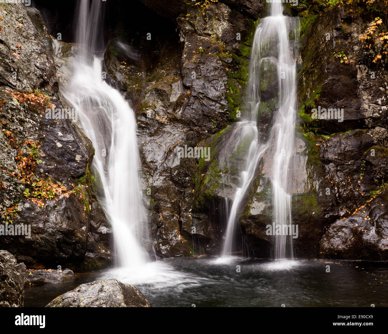 Bash Bish fällt in Berkshires Stockfoto