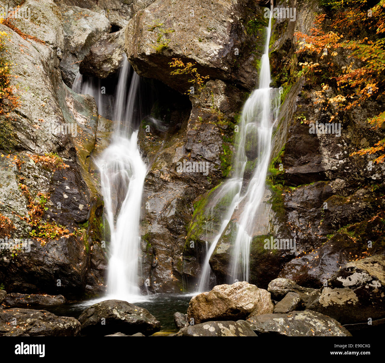 Bash Bish fällt in Berkshires Stockfoto