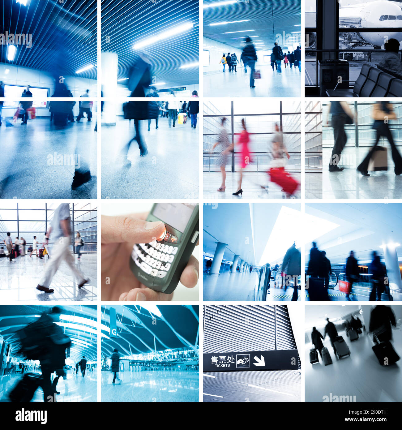 Business Travel-Fotosammlung Stockfoto
