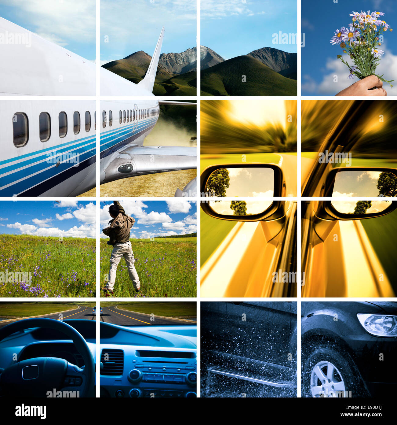 Outdoor Adventure Travel-Fotosammlung Stockfoto
