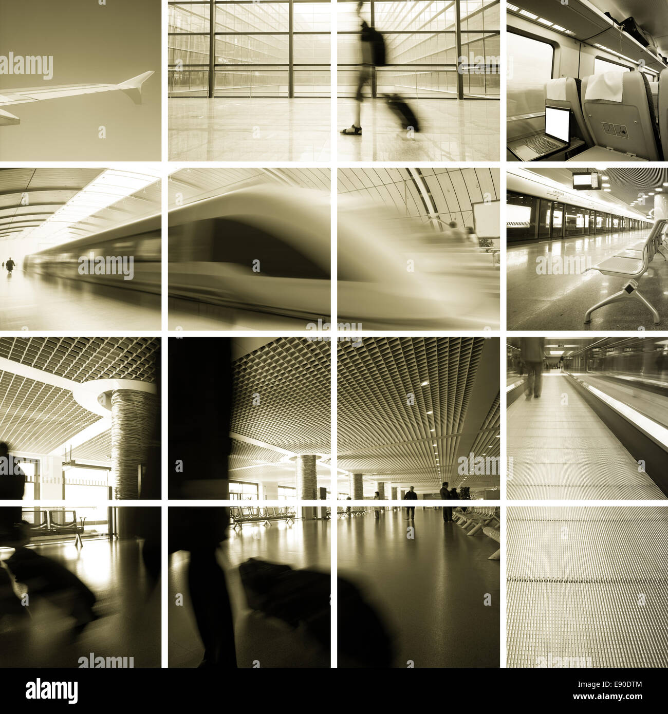 Business Travel-Fotosammlung Stockfoto