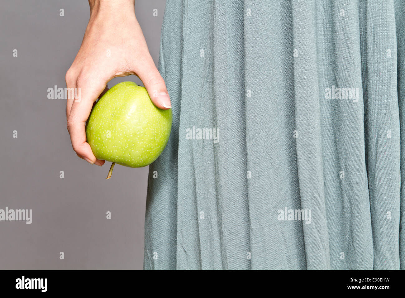 Grüner Apfel Stockfoto