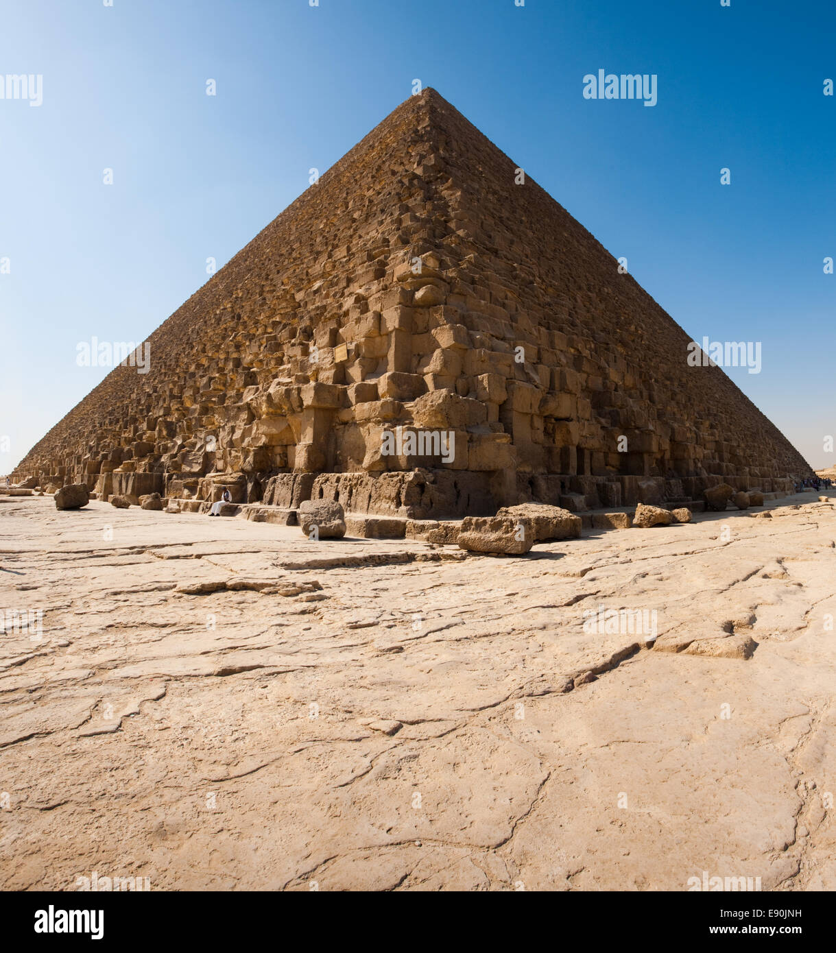 Basis der Cheops-Pyramide Stockfoto