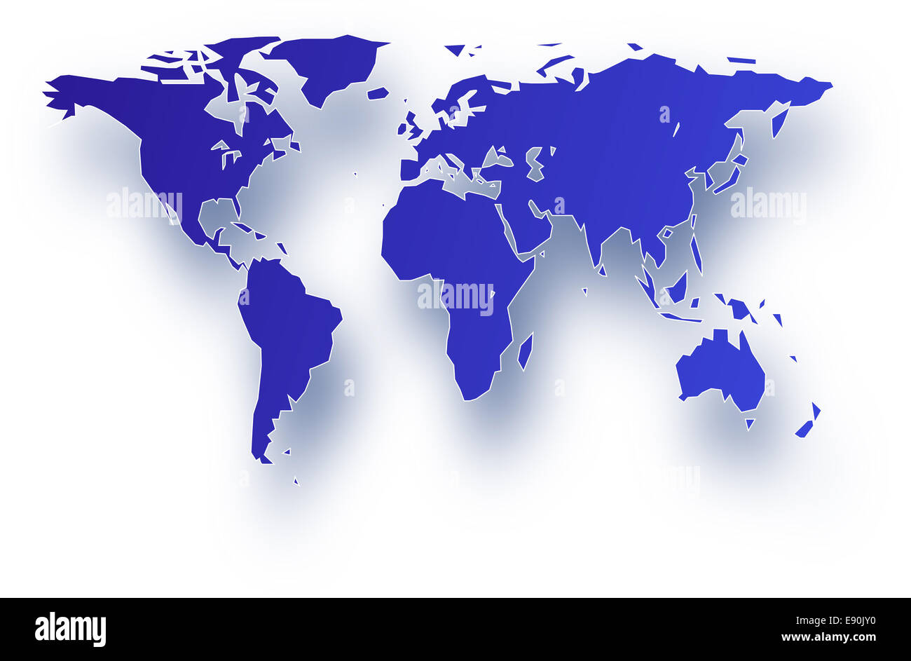 Welt Karte-Grafik-Hintergrund Stockfoto